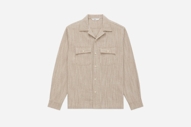 Camp Shirt Cotton Linen Hbt 3sixteen