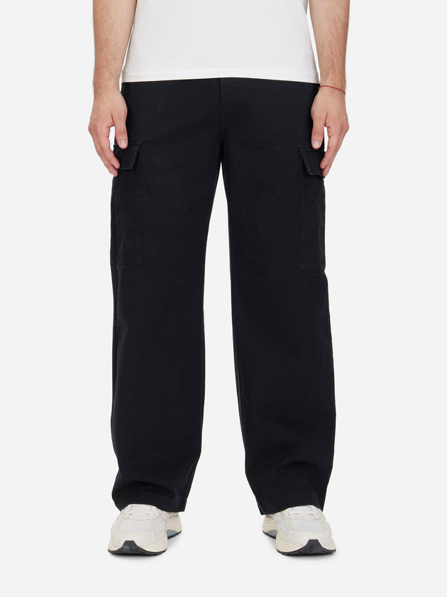 Cargo Pant - Black Washed Twill | 3sixteen