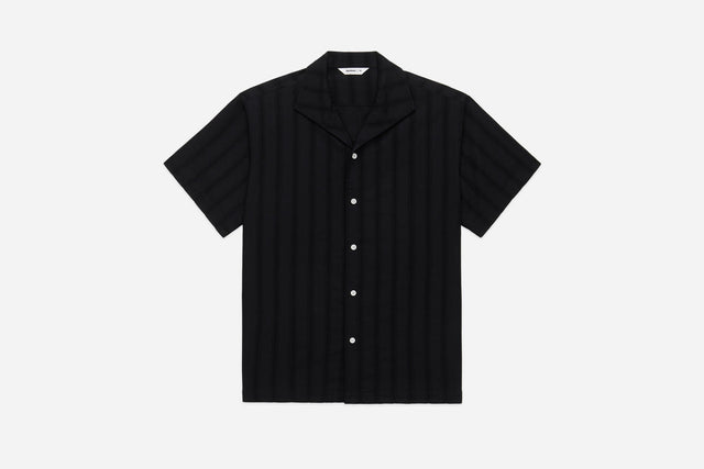 Leisure Shirt - Black Lace Weave | 3sixteen