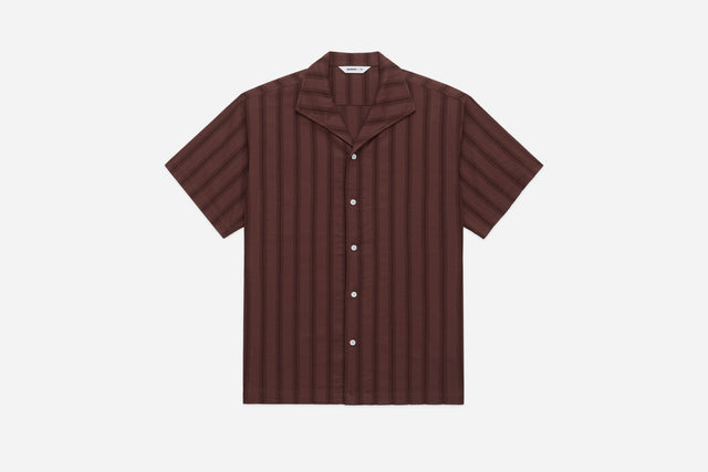 Leisure Shirt - Brick Lace Weave | 3sixteen