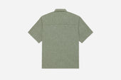 Short Sleeve Loop Shirt Grass Linen Cotton 3sixteen