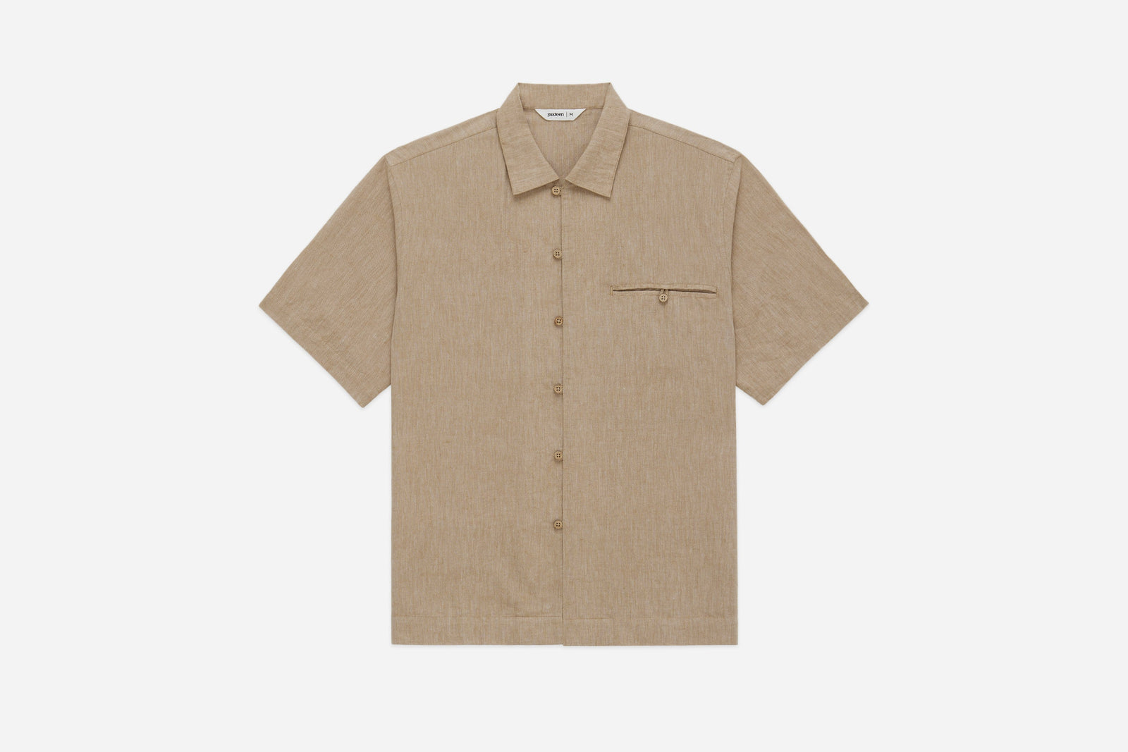 Short Sleeve Loop Shirt Linen Cotton