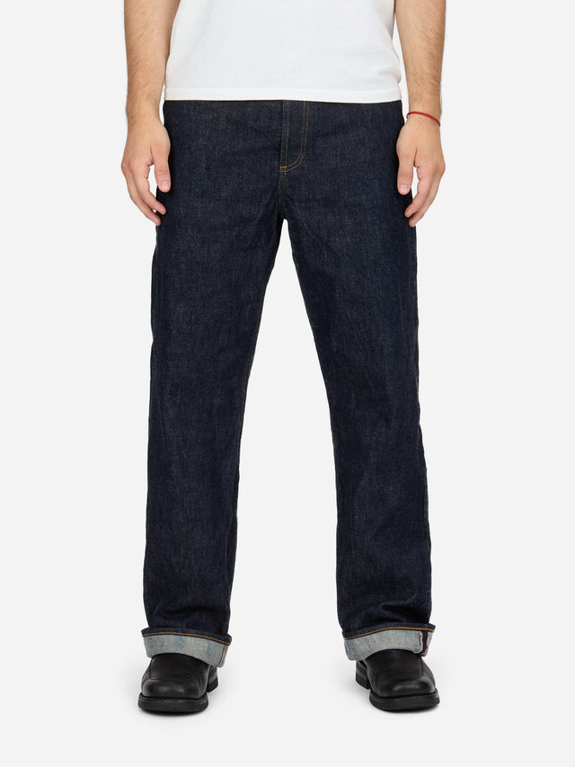 RS-100xk ~ Relaxed Straight - Rinsed Indigo Kibata