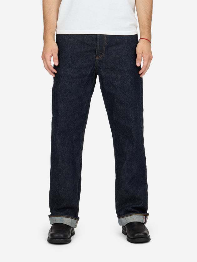 RS-100xk - Relaxed Straight - Rinsed Indigo Kibata | 3sixteen