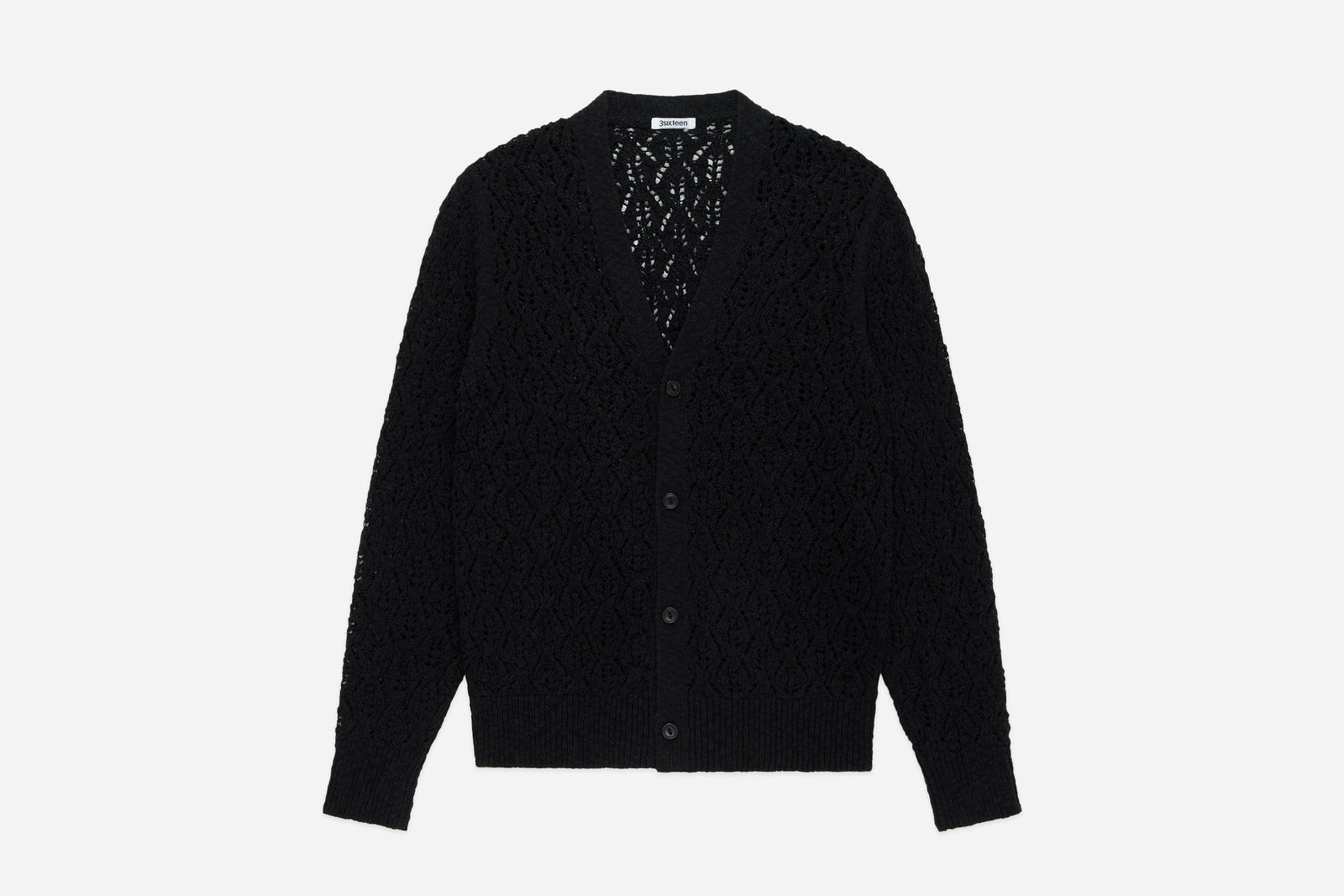 Classic Cardigan Flamme Lace Knit