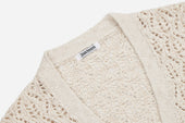 Classic Cardigan Flamme Lace Knit
