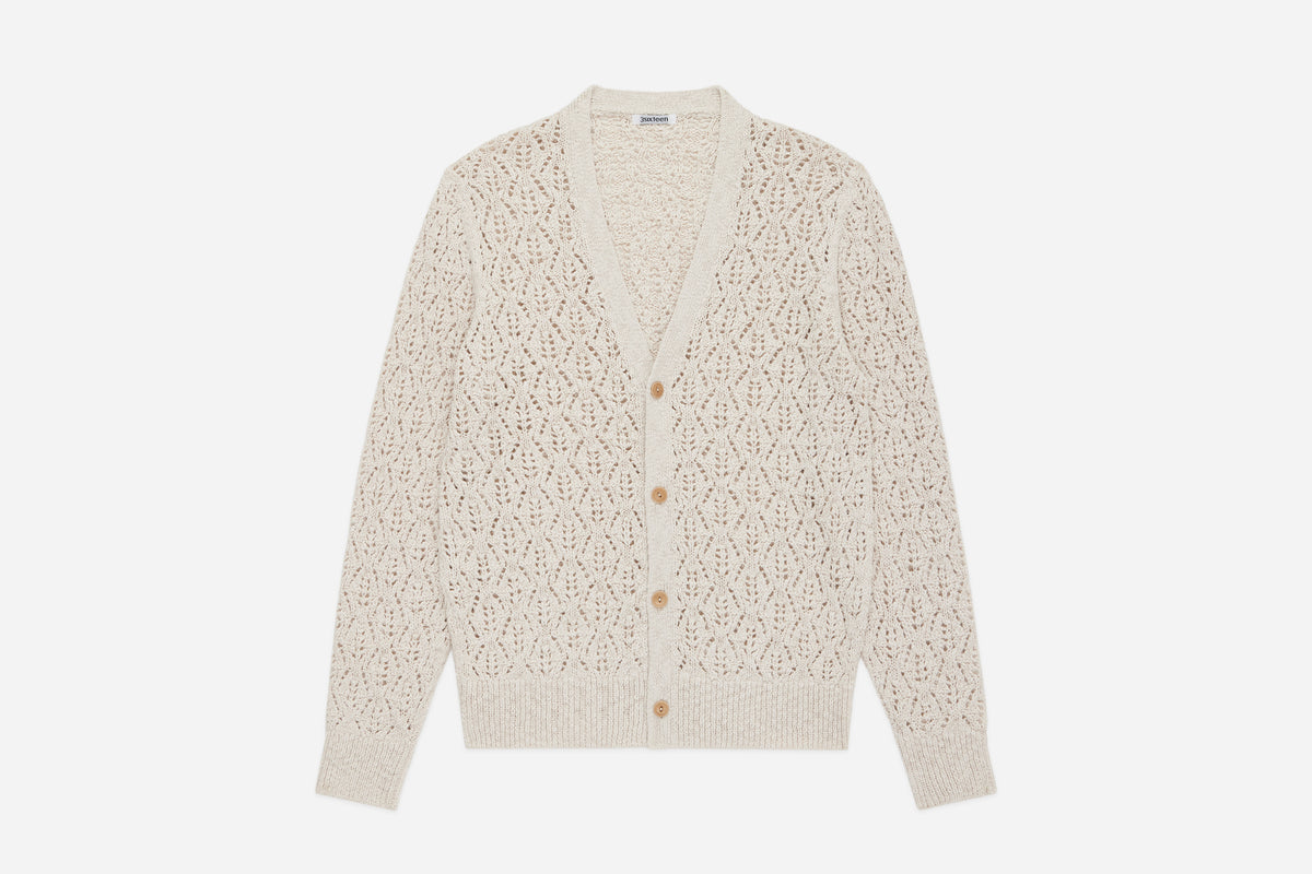 Classic Cardigan Flamme Lace Knit 3sixteen