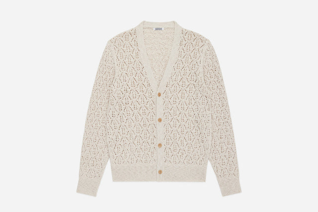 Classic Cardigan Flamme Lace Knit 3sixteen