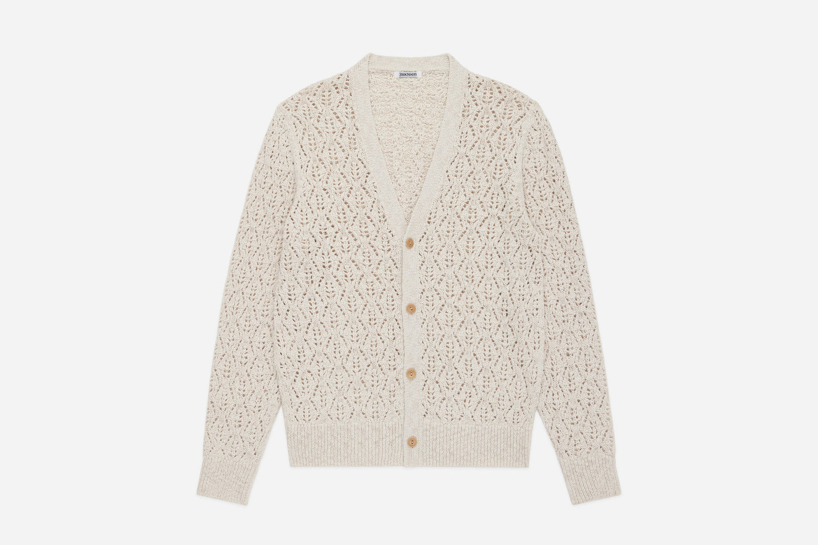 Classic Cardigan Flamme Lace Knit