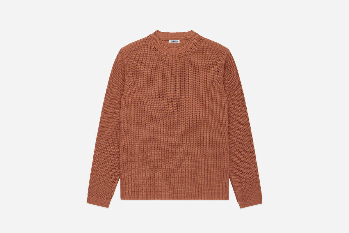 Long Sleeve Knit Tee - Clay Pima Cotton | 3sixteen