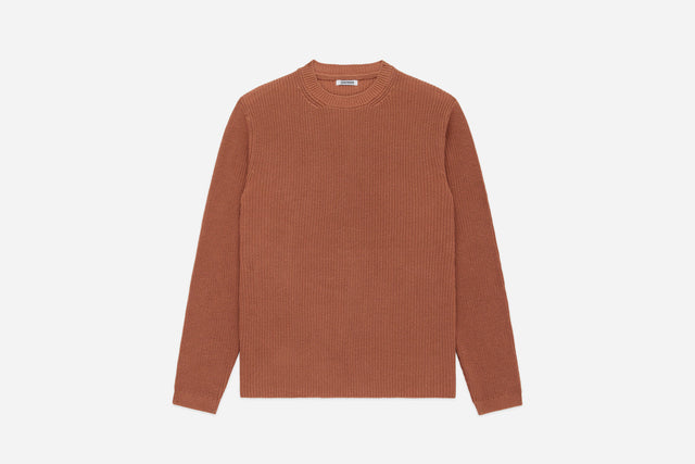 Long Sleeve Knit Tee - Clay Pima Cotton | 3sixteen