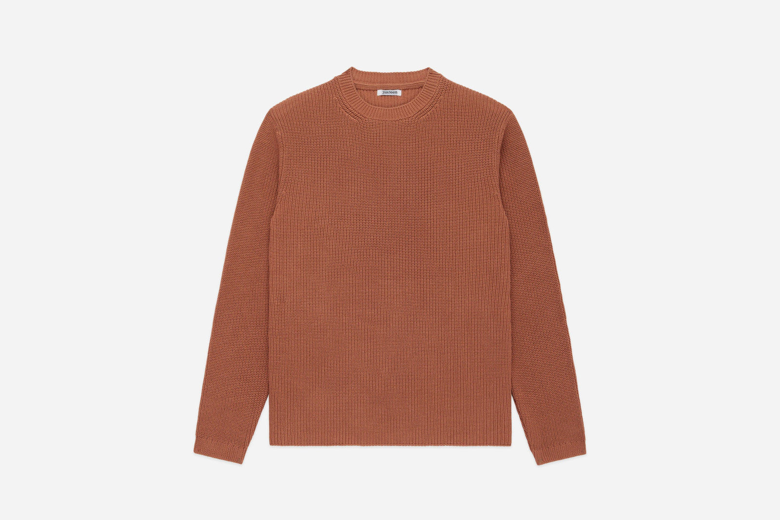 Long Sleeve Knit Tee Clay Pima Cotton