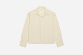 Loop Collar Shirt ~ Ecru Mesh
