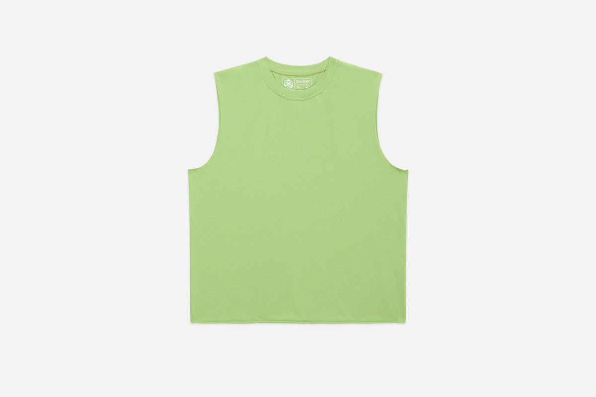 Training Cutoff Tee - Lime | 3sixteen