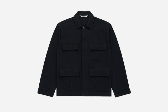 BDU Jacket ~ Black Back Satin