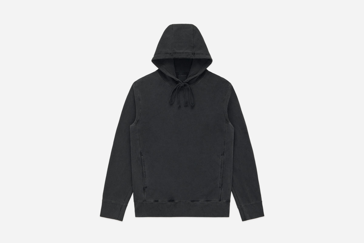 Garment Dyed French Terry Pullover - Smoke | 3sixteen