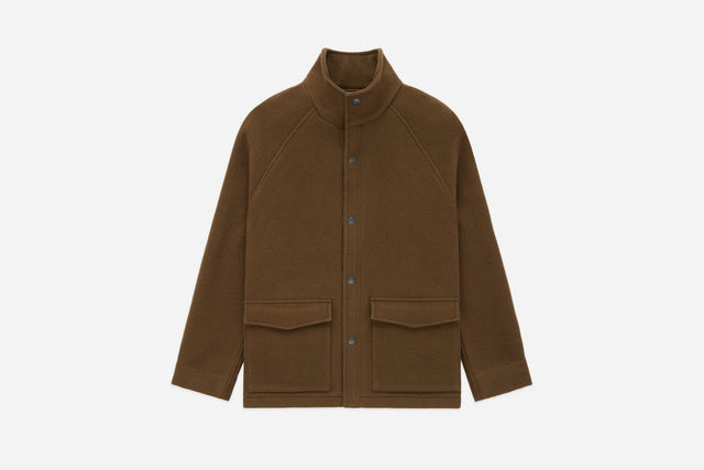 Welding Jacket Tobacco Melton Wool 3sixteen