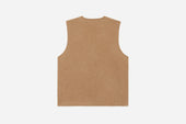 Zip Vest Coyote Wool Cashmere 3sixteen