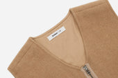 Zip Vest Coyote Wool Cashmere 3sixteen