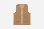 Zip Vest Coyote Wool Cashmere 3sixteen