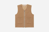 Zip Vest Coyote Wool Cashmere 3sixteen