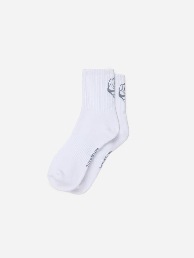 Athletic Quarter Sock - White | 3sixteen