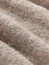 V Neck Cardigan Boucle Alpaca
