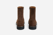 Square Toe Side Zip Boot Suede