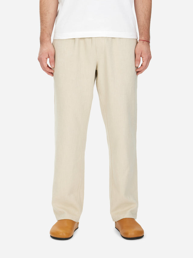 Easy Pant ~ Alabaster Cotton/Linen
