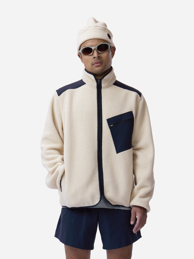 Summit Fleece - Ecru/Midnight | 3sixteen
