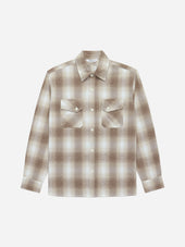 Crosscut Flannel Sand Ombre Plaid