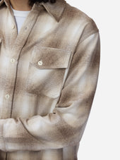 Crosscut Flannel Sand Ombre Plaid 3sixteen