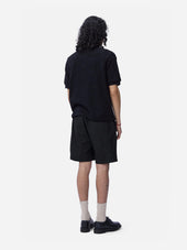 Knit Polo ~ Vintage Black Boxweave