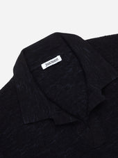 Knit Polo ~ Vintage Black Boxweave