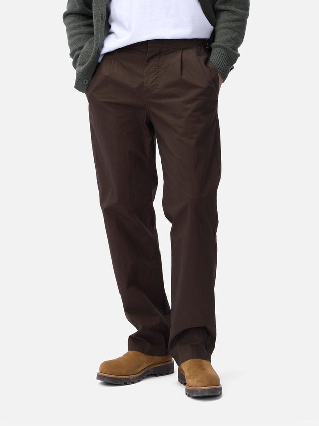Safari Pant Brown Poplin 3sixteen