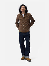 Snap Western Shirt Mocha Garment Dye 3sixteen