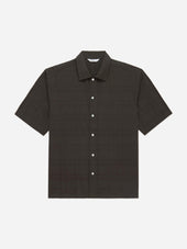 Short Sleeve Work Shirt ~ Ink Grid Dobby