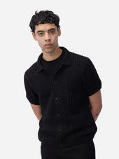 Short Sleeve Knit Shirt De Stijl 3sixteen