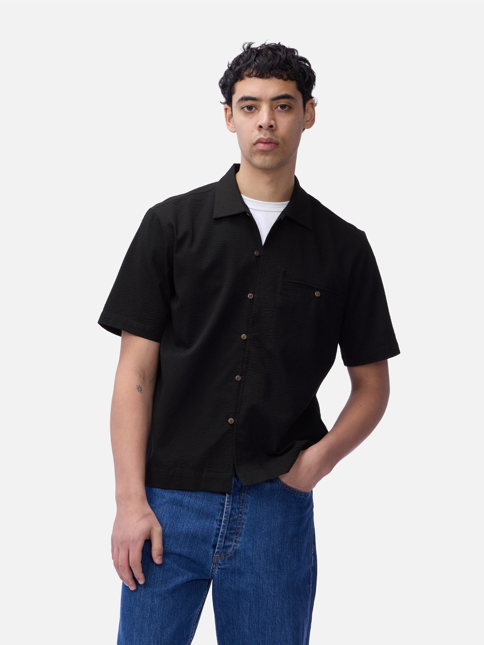 Short Sleeve Loop Shirt Seersucker