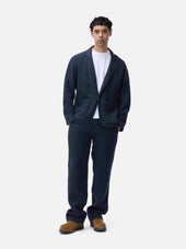 Work Blazer Midnight Linen 3sixteen