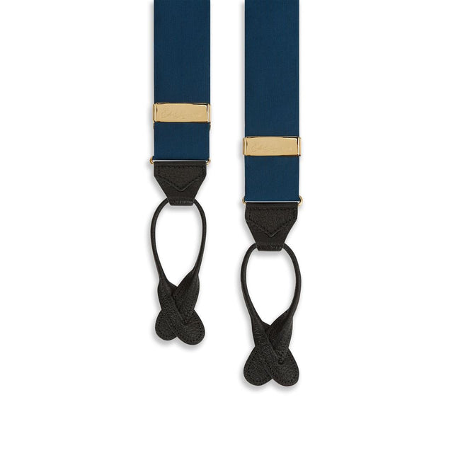 Teal Grosgrain Silk Cotton Brace