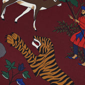 Animal Motif Silk Pocket Square 40x40cm