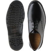 Wildsmith Model Gibson mens rubber-soled Derby shoes in black polished