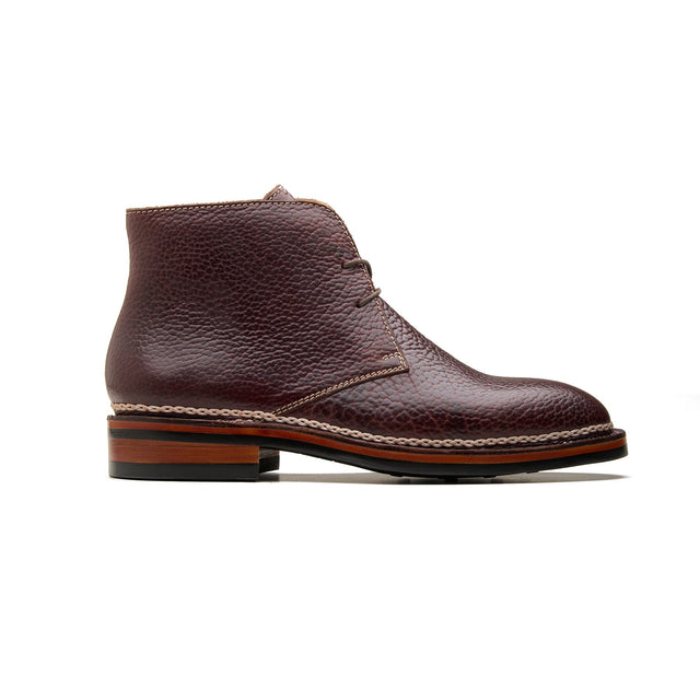Fenrir X Chukka Boot Mahogany Shrunken Bison