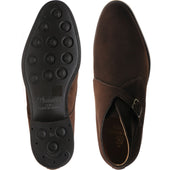 Herring Kingston II mens rubber-soled boots in brown oiled suede
