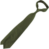 Plain Repp Silk Tie Hand Rolled
