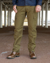 12oz Cotton Whipcord Cargo Pants - Khaki