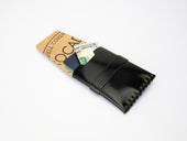 No. 155 Card Case with Flap, Onyx Cordovan