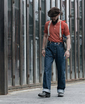 Vintage Short Sleeve Henley T-Shirt - Brick Red
