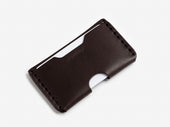 No. 397 Slim Card Case, Dark Brown